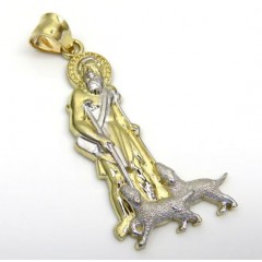 10k Yellow Gold Large Saint Lazarus Of Bethany Pendant