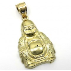 10k Yellow Gold Small Fat Buddha Pendant 