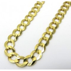 14k Yellow Gold Solid Cuban Link Chain 20-30 Inch 8.5mm