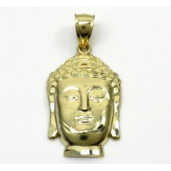 10k Yellow Gold Small Buddha Face Pendant