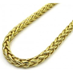 10k Yellow Gold Hollow Wheat Chain 22