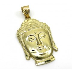 10k Yellow Gold Medium Buddha Face Pendant