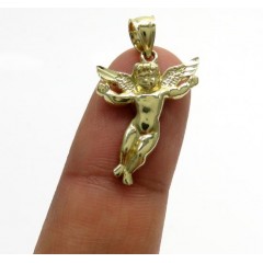 10k Yellow Gold Mini Angel Pendant