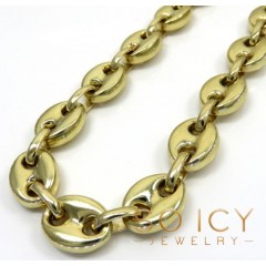 14k Yellow Gold Large Gucci Link Chain 26 Inch 11mm 