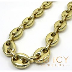 14k Yellow Gold Large Gucci Link Chain 26 Inch 11mm