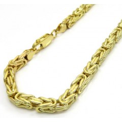 10k Yellow Gold Byzantine Bracelet 8.50 Inch 4mm