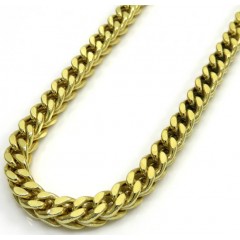 925 Yellow Sterling Silver Franco Link Chain 20-30 Inch 4.2mm