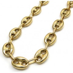 10k Yellow Gold Hollow Gucci Link Chain 20-26