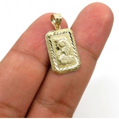 10k Yellow Gold Mini Gold Bar Pendant 