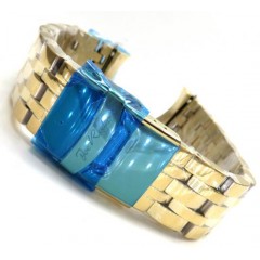 Mens Yellow Stainless Steel Joe Rodeo 20mm Watch Band 