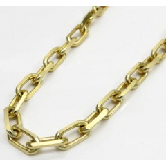 14k Yellow Gold Solid Cable Link Chain 30 Inches 5.20mm 