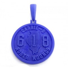 10k Gold Custom Start To Finish Raised Numbers And Letters Pendant