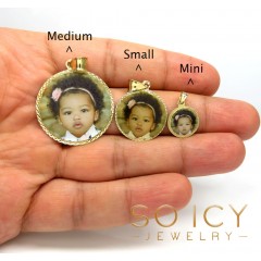 14k Yellow Gold Mini-medium Picture Pendant 