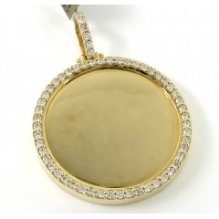 10k Yellow Gold Xl Diamond Picture Pendant 1.45ct