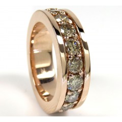 14k Rose White Or Yellow 20 Pointer Diamond Eternity Band 4.18ct