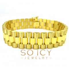 10k Yellow Gold Presidential Style Bracelet 8.50