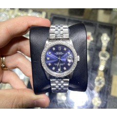 34mm Rolex Ladies Datejust Watch With 1.50 Ct 