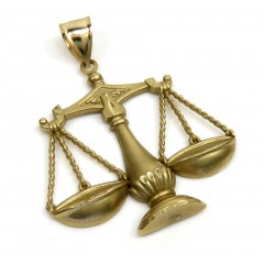 10k Yellow Gold Medium Libra Scale Pendant 