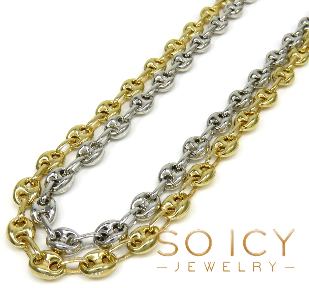 Jewelry Gucci Link Silver Chain ICED Moissanite Puff Gucci Link