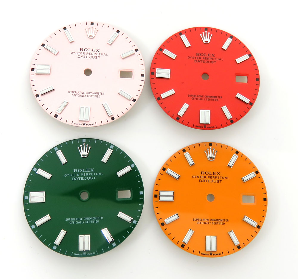 Rolex 36mm multicolored datejust custom made dial