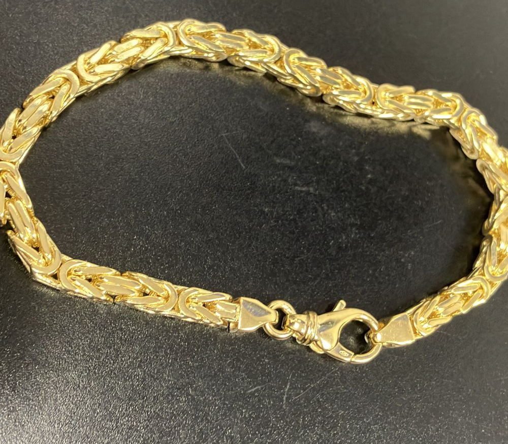 14k gold byzantine bracelet  