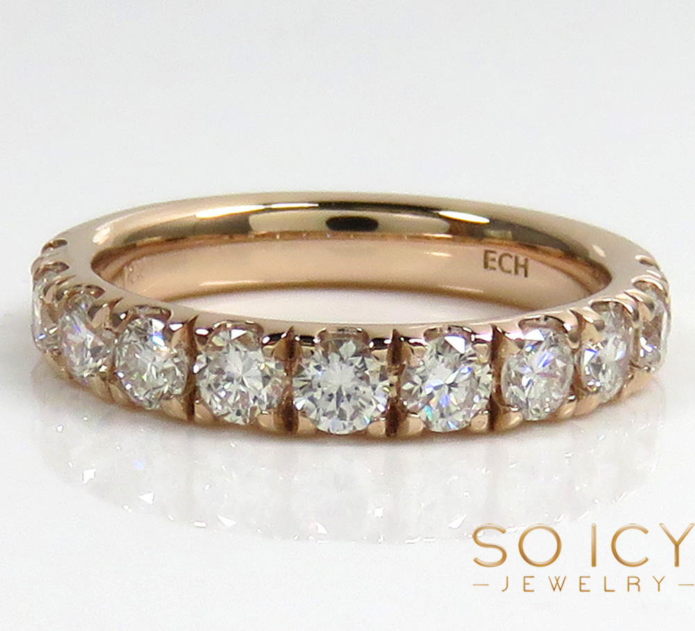 14k gold lab grown 10 pointer diamond 3mm wedding comfort band ring