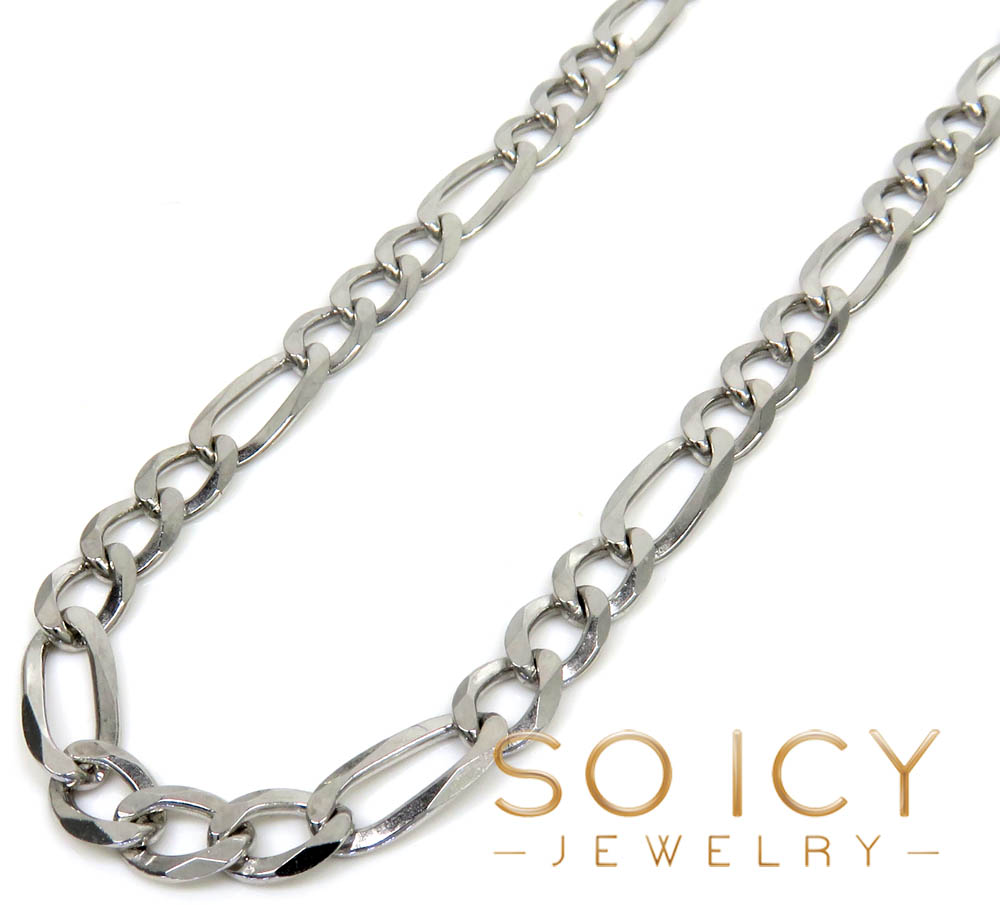 925 sterling silver figaro link chain 20-26 inch 5mm