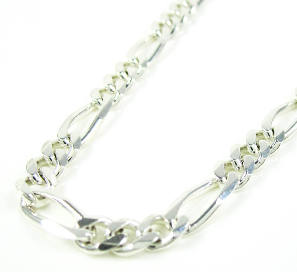 925 sterling silver figaro link chain 30 inch 4.10mm