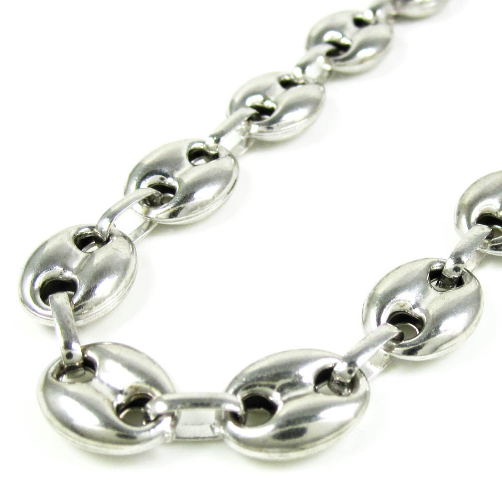 Buy 925 White Sterling Silver Gucci Link Chain 16-36 Inch 12mm Online at ICY JEWELRY