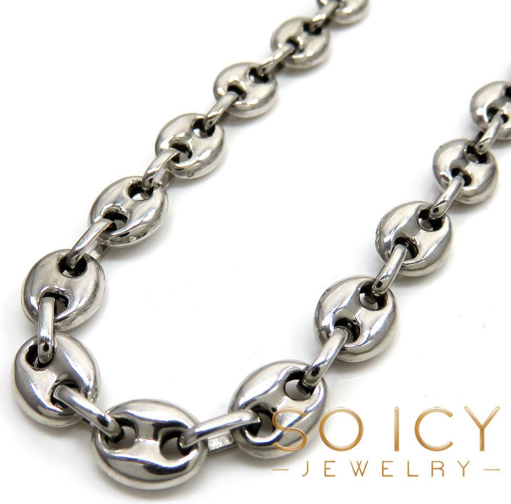 Buy 14k White Gold Gucci Link Chain 28 Inch 7mm Online At So Icy Jewelry
