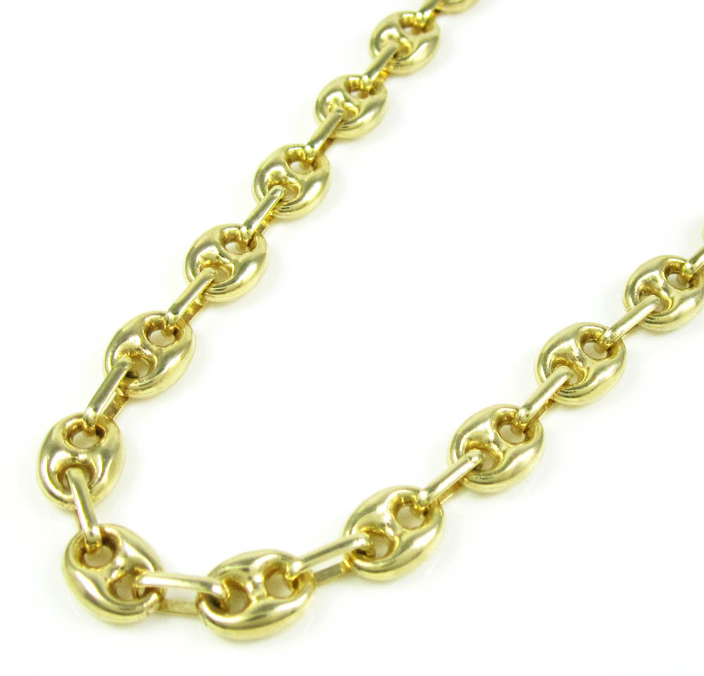 14k yellow gold gucci link chain 30 inch 6.30mm 