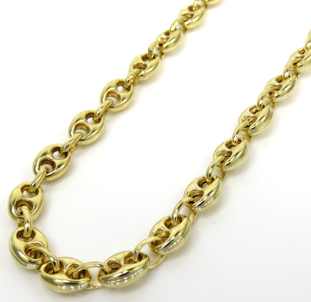 14k yellow gold gucci link chain 20-26 inch 5mm 