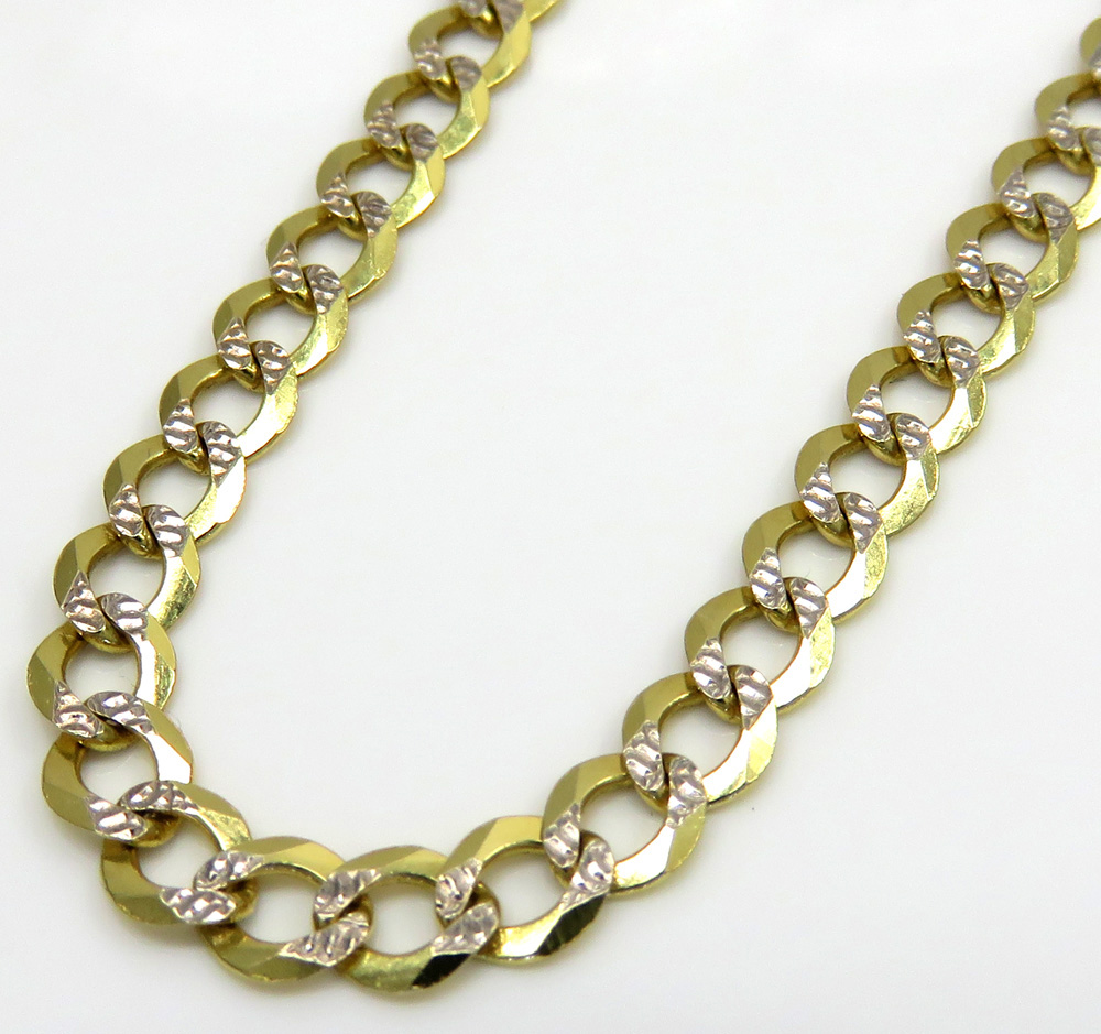 10k cuban link chain diamond cut Clearance