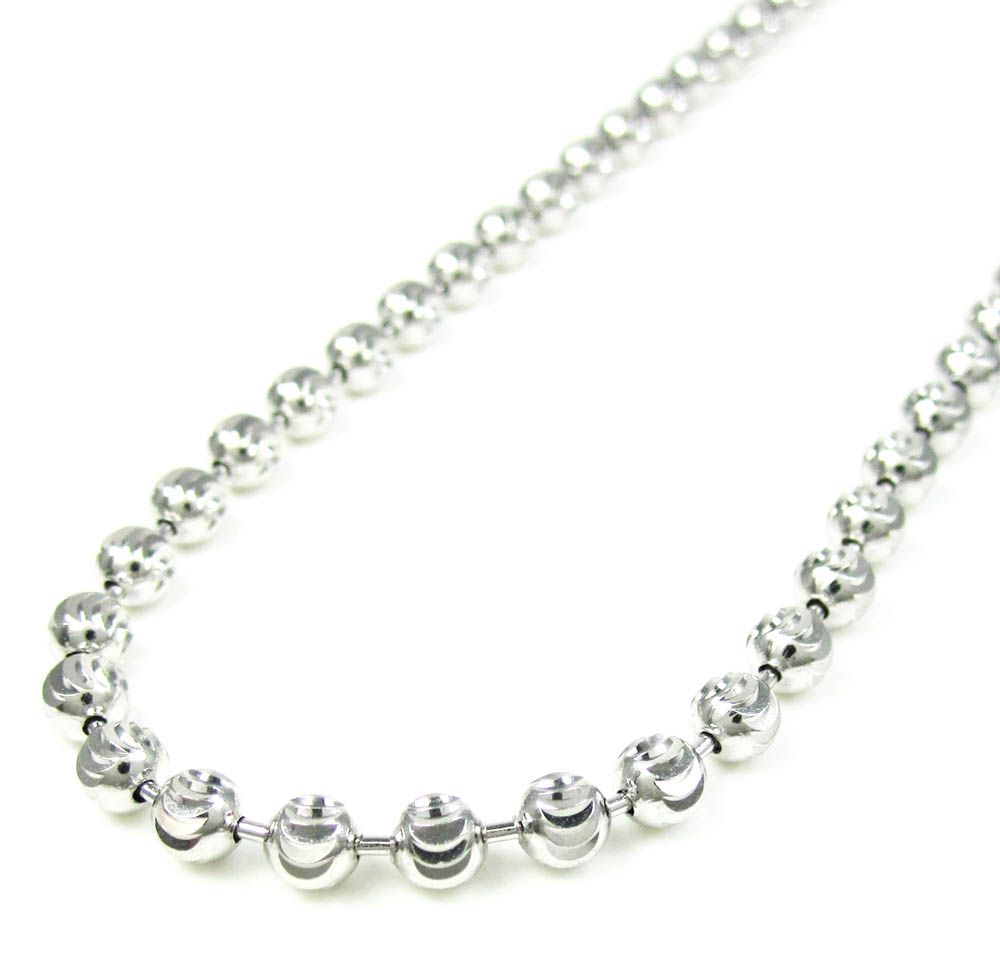 silver chain diamond cut