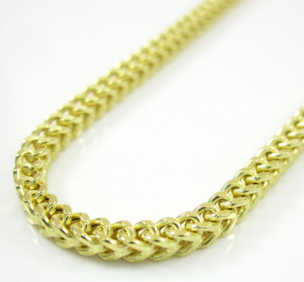 10k yellow gold franco box chain 18-30 inch 2.2mm