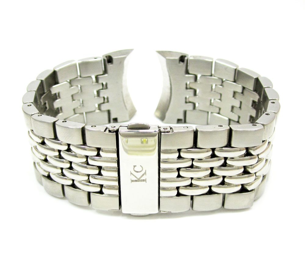 Mens multi link white stainless steel 26mm kc band