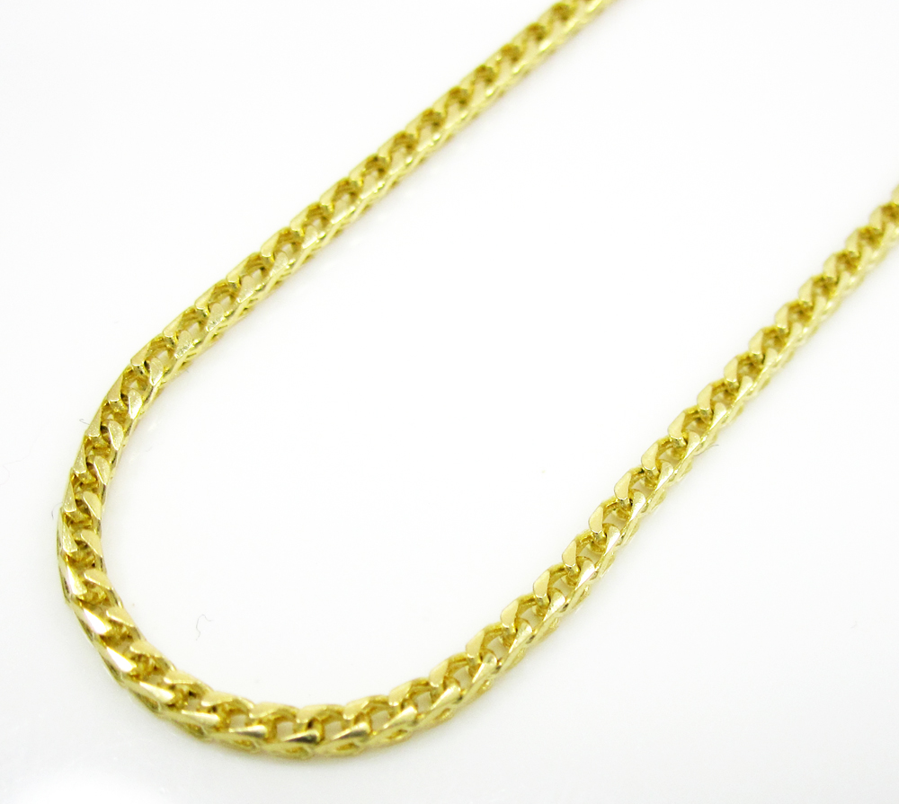 14k Solid Yellow Gold Franco Chain 18-24 Inch