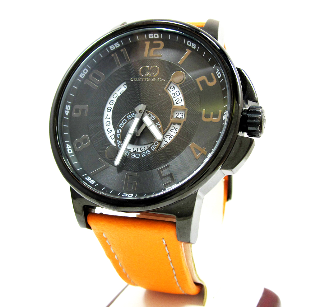 Curtis & co black stainless steel big time cool black watch