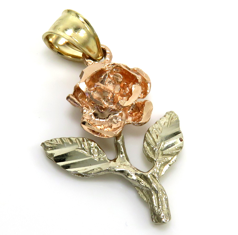 14k rose pendant