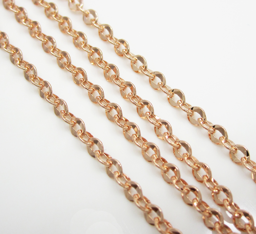 Rose gold chain 16 inch Clearance