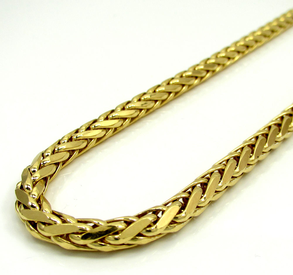 22 Inch Wheat Chain Wheat Chain Necklace 3mm Antique-Finish Solid