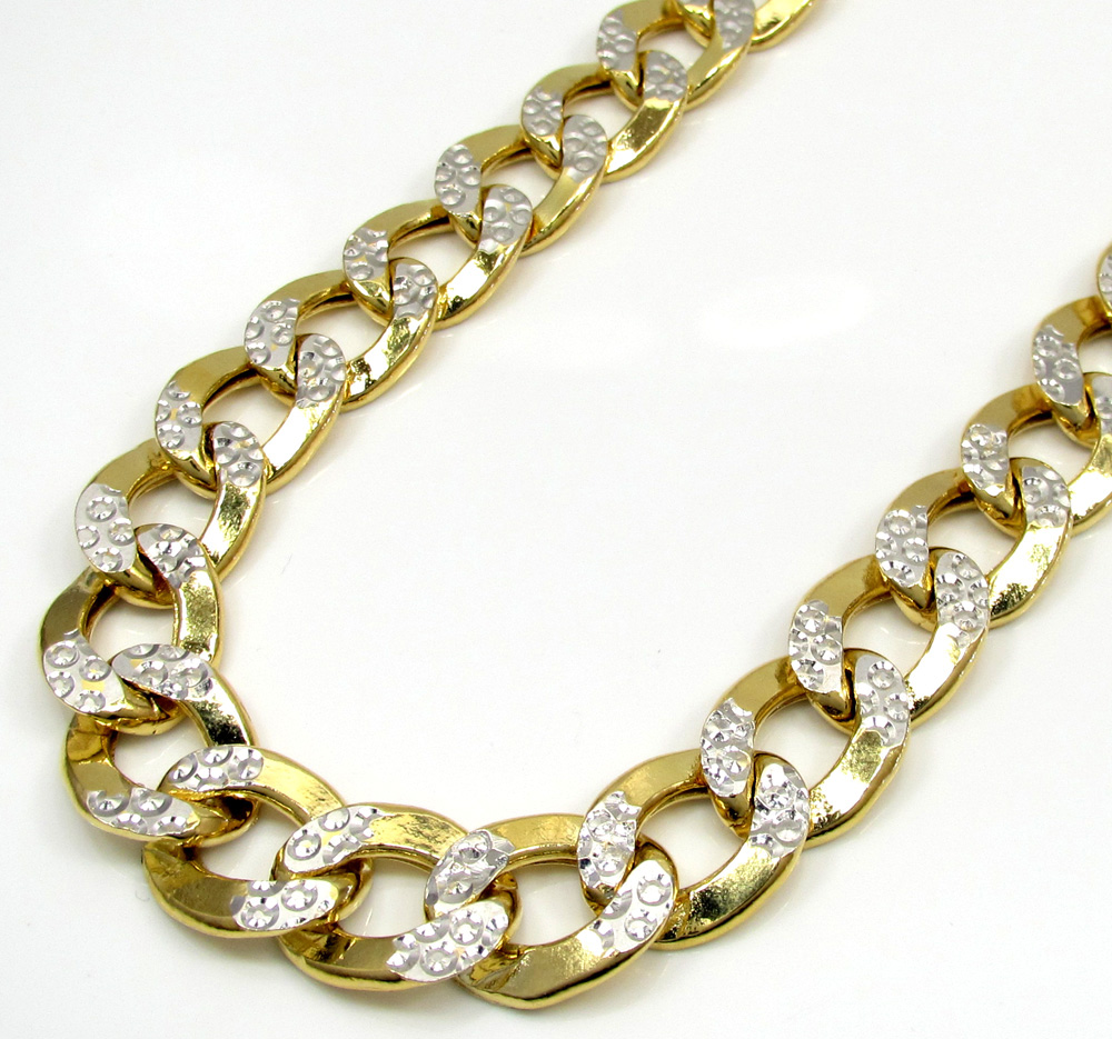 Two tone cuban chain Clearance