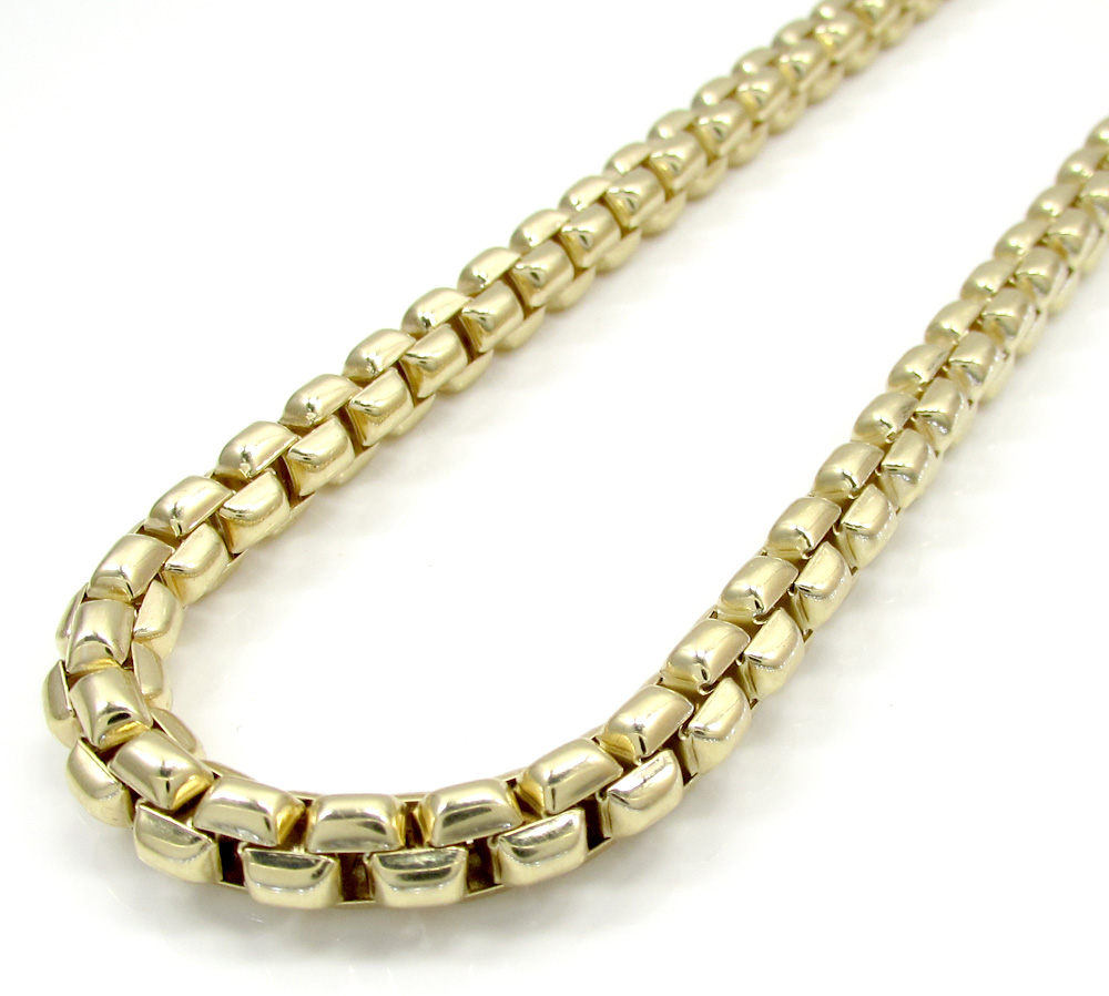 14k yellow gold italian super xl box chain 24-30 inch 6.8mm