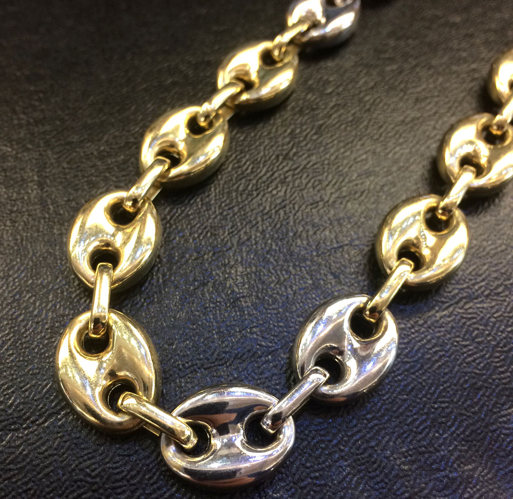 14kt gucci link chain