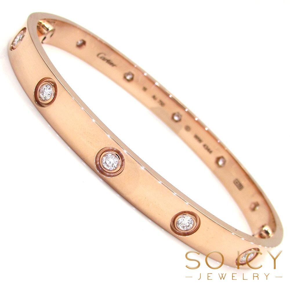 Buy 18k Pink Gold Cartier Love Bracelet 17cm Online at SO ICY JEWELRY