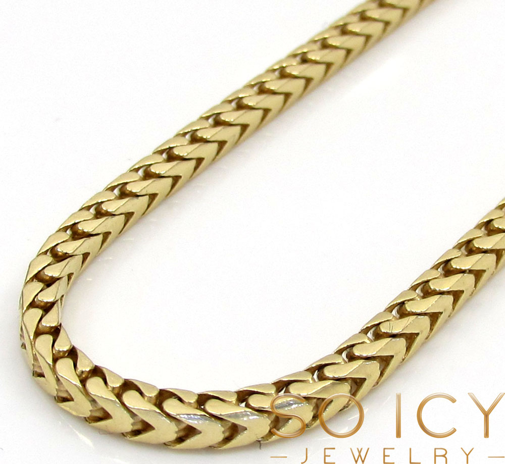 Buy 14k Solid Yellow Gold Franco Chain 20-30 Inch 2.3mm ...