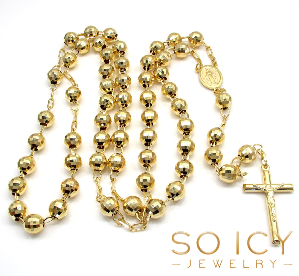 Gold rosary chain cost Clearance