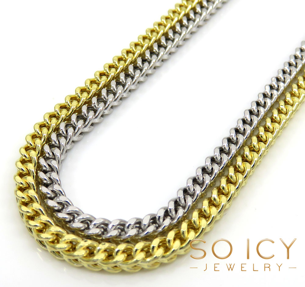 14k gold hollow box franco chain 20-30 inch 2.5mm