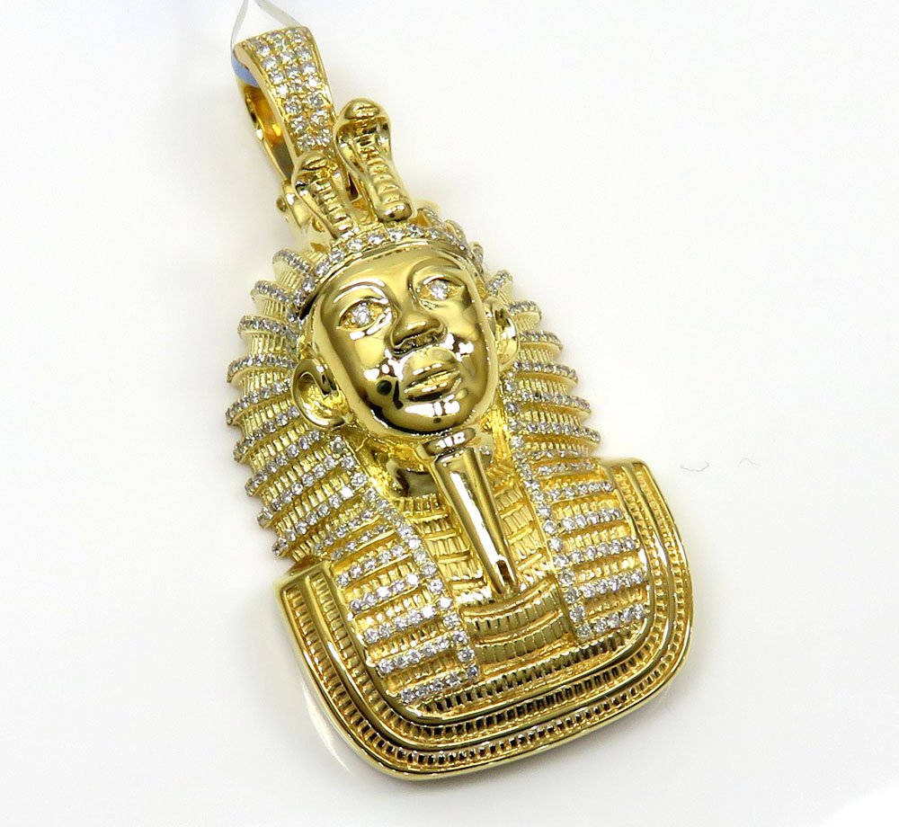 Buy 14k Yellow Gold Diamond Pharaoh Pendant 0.82ct Online at SO ICY JEWELRY