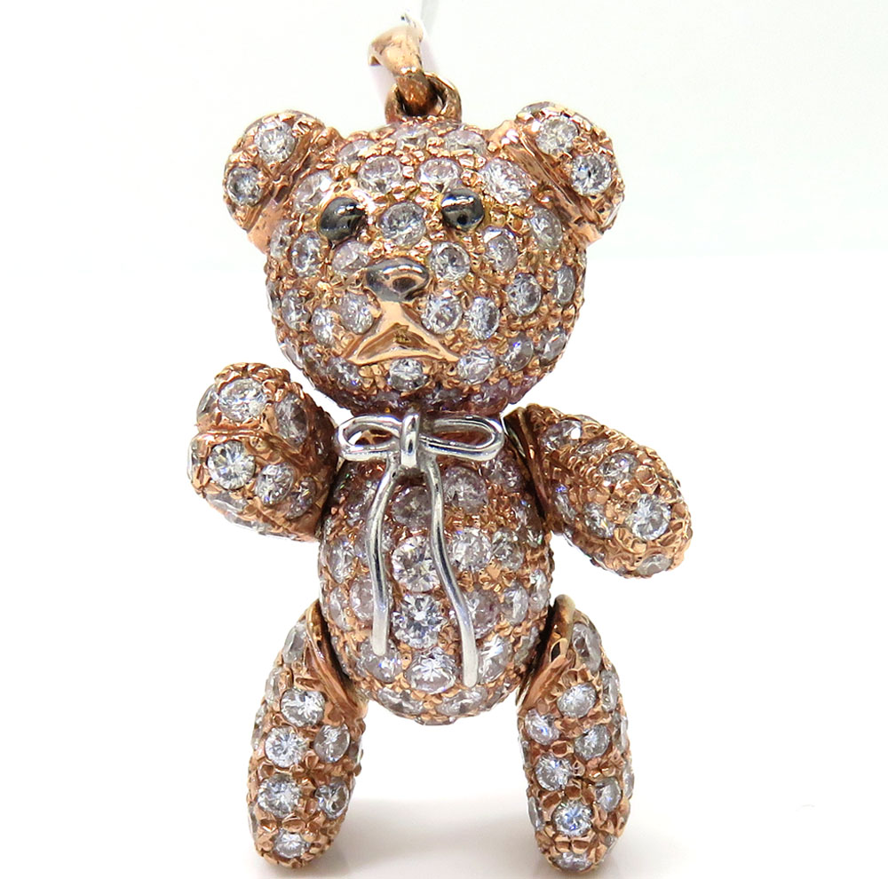 diamond rose teddy bear